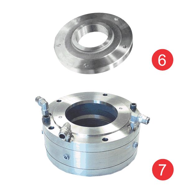 Labyrinth carbon rings for blowers and exhausters