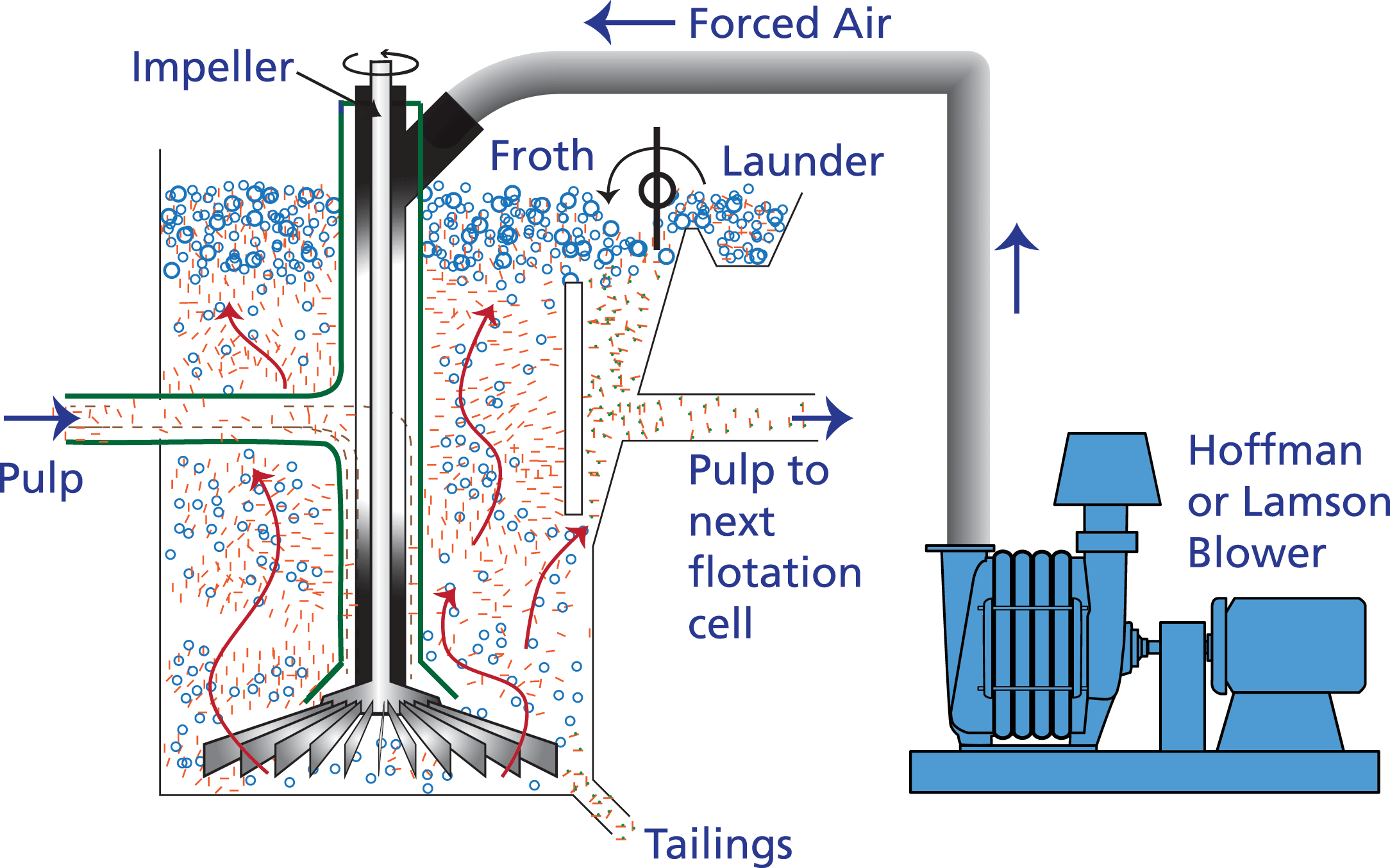 Froth Flotation Diagram